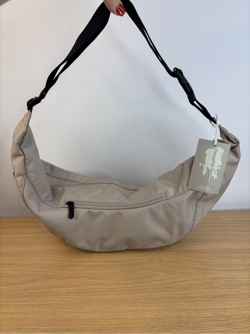 Everlane Gray “The ReNew Transit Sling” NWT